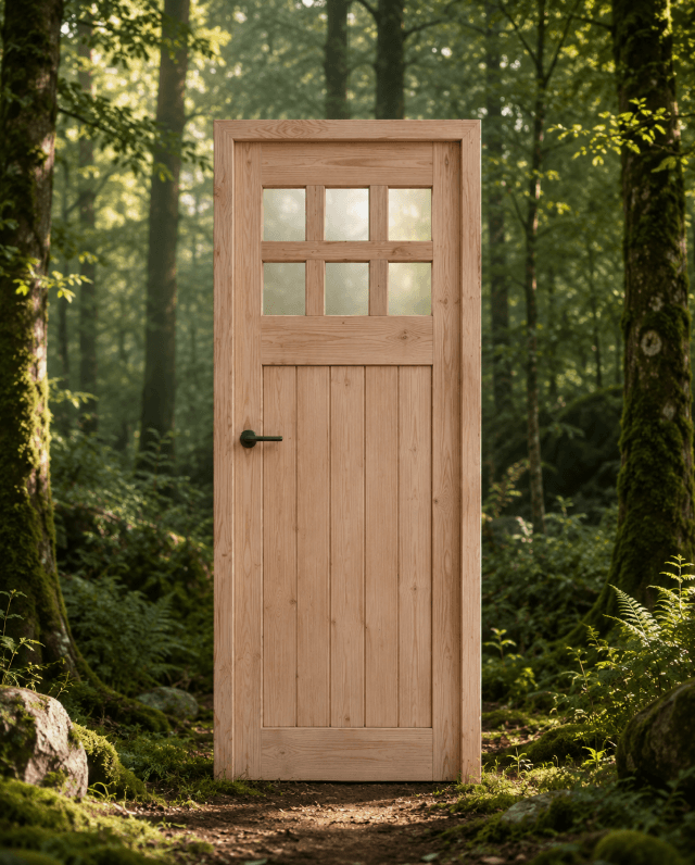 Puerta de madera maciza Maderas Ancestrales